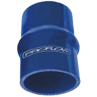 Proflow Hose Tubing Silicone Coupler Hump Style 3.50in. Straight 3in. Length Blue
