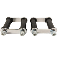 Proflow Leaf Spring Shackle Kit Rubber Bushings 51mm Chrome