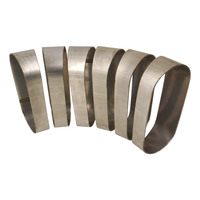Proflow Pie Cut Oval Tubing Stainless Steel 3.5 50mmx110mm vertical cut 15 degree 6 pcs set