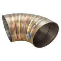 Proflow Pie Cut Welded Round Tube 304 Stainless Steel 3.5 in. 90 deg