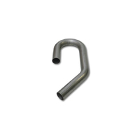 Proflow Exhaust Tubing U-J Mandrel Bend 3.50 in. Diameter 45/180 Degrees Stainless Steel 5.0 in. Bend Radius