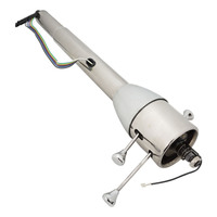 Proflow Universal Steering Column Manual Collapsible Column Stainless Tube Chrome Honey Pot 5 Position Tilt 28" Long ,Kit