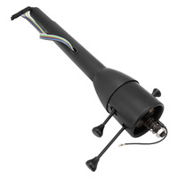 Proflow Universal Steering Column Manual Collapsible Column 5 Position Tilt 32" Long Black Powder Coat Kit