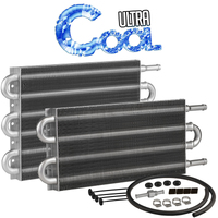 Proflow Fluid Cooler Transmission Tube Fin Natural 7.5 in. x 12.5 in. x 0.75 in. 3/8 in. Inlet Outlet