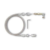 Proflow Throttle Cable Braided Stainless Steel 36 in. Long Universal Kit