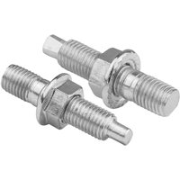 Proflow Turbocharger Studs Hex Nuts M10-1.25 x 45mm Stainless Steel Natural Set of 4