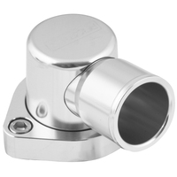 Proflow Water Neck Billet Aluminium Swivel Silver Anodised 90 Degree SB For Ford 302-351C