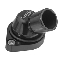 Proflow Water Neck Billet Aluminium Swivel Black Anodised 45 Degree SB & BB Chev