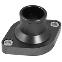 Proflow Water Neck Billet Aluminium Black Anodised Straight Up SB & BB Chev
