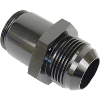 Proflow Inlet Fittings Aluminium -20 AN Male to 1 3/20 in. Straight Cut Male Black Anodised