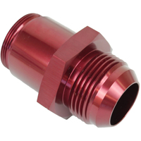 Proflow Inlet Fittings Aluminium -20 AN Male to 1 3/20 in. Straight Cut Male Red Anodised