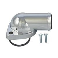 Proflow Aluminium Water Neck For Pontiac V8 O'Ring Style Chrome