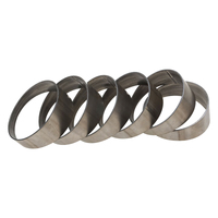 Proflow Pie Cut Round Tubing Titanium 2.25 in. 90 deg cut 15 degree 6 pcs set
