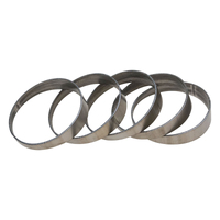 Proflow Pie Cut Round Tubing Titanium 2.5 in. 45 deg cut 9 degree 5 pcs set