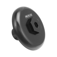 Proflow Oil Filter Sandwich Block Off Plate Aluminium For Holden V8 13/16 -16 Black