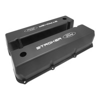 Proflow Valve Covers Tall Cast Aluminium Black Stroker Ford Logo 429-460 Big Block Ford Pair