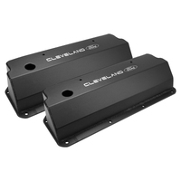 Proflow Valve Covers Tall Fabricated Aluminum Black Powder Coated For Ford Small Block 302 351C Pair