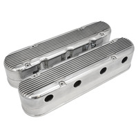 Proflow Valve Covers LS For Chevrolet For Holden Two-Piece Cast Aluminium Satin Natrual 4.3 in. Tall Baffle
