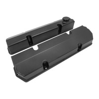 Proflow Valve Covers Fabricated Aluminium Billet Base For Holden V8 Late VN-VT 304/308 Black