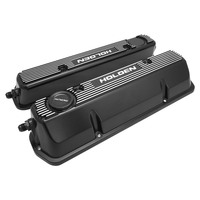 Proflow Aluminium Valve Covers For Holden Commodore V8 VN-VT Performance Style Cast Aluminium Black Set