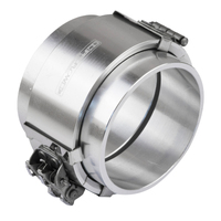 Proflow Tubing Coupler Quick Release Clamp Assembly Silver Anodised 3.50in. Each