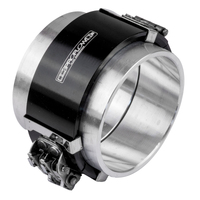 Proflow Tubing Coupler Quick Release Clamp Assembly Black Anodised 4.00in. Each