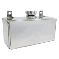 Proflow Windshield Washer Reservoir Universal Fabricated Aluminium 100x 210 x 82mm Polished