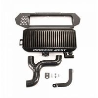 Top Mount Intercooler (suits Subaru 97-98 GC8 WRX/STI) - Black PWTMIC01B