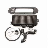 Top Mount Intercooler (suits Subaru 01-02 GD WRX/STI) - Black PWTMIC03B