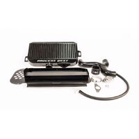 Top Mount Intercooler Kit (suits Subaru 04-07 Forester XT) (with 02 STI Bonnet Scoop) - Black PWTMIC9B
