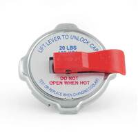 PWR Radiator Cap Large 20psi Closed Valve with Lever