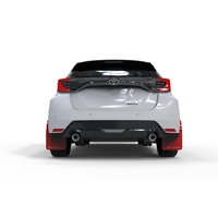 rallyarmor Red Mud Flap White Logo for Toyota GR Yaris Hatch 2020-22