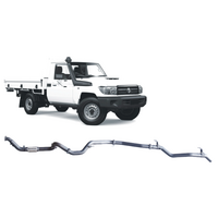 Redback Extreme Duty Exhaust for Toyota Landcruiser 79 Series Single Cab (03/2007-10/2016)(No Muffler (pipe only),With Cat)
