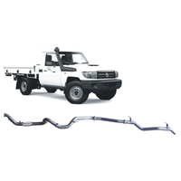 Redback Extreme Duty Exhaust for Toyota Landcruiser 79 Series Single Cab (03/2007-10/2016)(No Muffler (pipe only),Without Cat)