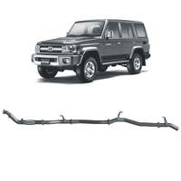 Redback Extreme Duty Exhaust for Toyota Landcruiser 76 Series Wagon (03/2007-10/2016)(Without Cat,With Resonator)