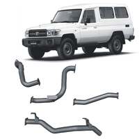 Redback Extreme Duty Exhaust for Toyota Landcruiser 78 Series Troop Carrier (11/2016-on)(With Large Muffler)