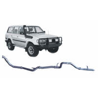 Redback 4x4 Extreme Duty Exhaust for Toyota Landcruiser 80 Series 4.2L 1HD-T/FT (01/1990-02/1998)(With Large Muffler)