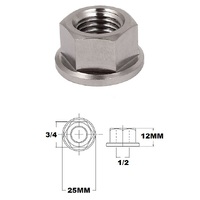 1/2 UNF TITANIUM FLANGE HEX NUT GRADE 5