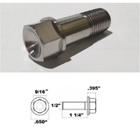 1/2 UNF X 1 1/4" TITANIUM FLANGE HEX BOLT GRADE 5