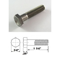 1/2 UNF X 1 1 3/4" TITANIUM HEX BOLT GRADE 5