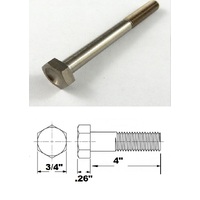 1/2 UNF X 4" TITANIUM HEX BOLT GRADE 5