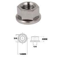 1/4 UNC TITANIUM FLANGE HEX NUT GRADE 5