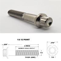 1/4 UNC X 1 3/4" TITANIUM 12 POINT BOLT GRADE 5