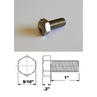 3/8 UNF X 1" TITANIUM HEX BOLT GRADE 5