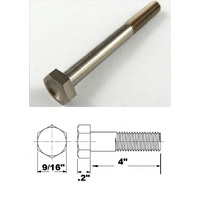 3/8 UNF X 4" TITANIUM HEX BOLT GRADE 5