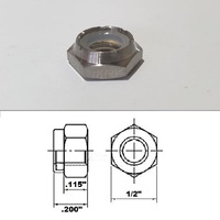 5/16 UNF TITANIUM HEX JAM NYLOCK NUT GRADE 5