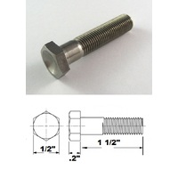5/16 UNF X 1 1/2" TITANIUM HEX BOLT GRADE 5