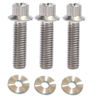 BIG BLOCK CHEVY TITANIUM BOLT ALTERNATOR BRACKET KIT