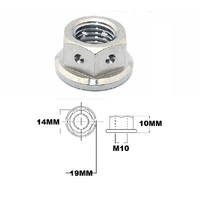 M10X1.25 THREAD TITANIUM RACE DRILLED