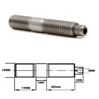 M10X1.25 50MM GRADE 5 TITANIUM STUD